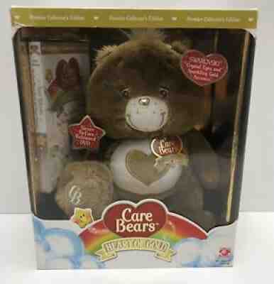 Care Bears Heart of Gold Brown Collectors Edition Swarovski Crystal Eyes-DVD-NEW