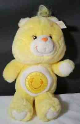 Care Bear Sunshine Bear 20th Anniversary Carlton Cards RARE Plush Toy Tag Yellow