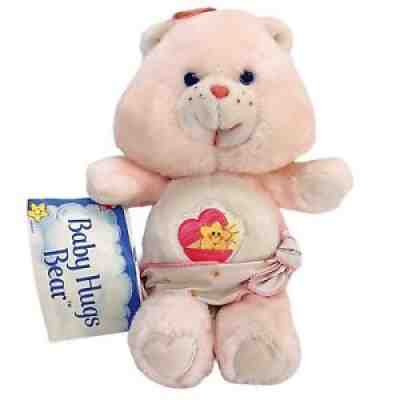 Vintage 1983 Kenner Care Bears Baby Hugs Bear 10â? Plush Stuffed Toy w/ Tag