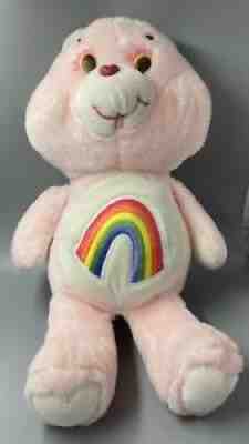 1983 Vintage Original Kenner Care Bears Large 18â? Pink CHEER BEAR Plush EUC