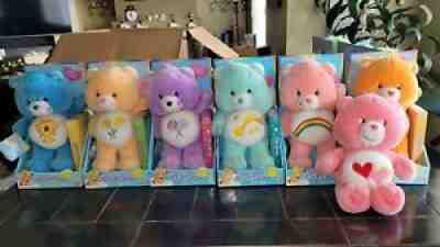 2002 Collectible Care Bear Plush with VHS, Lot of 11 Different Bears, New In Box
