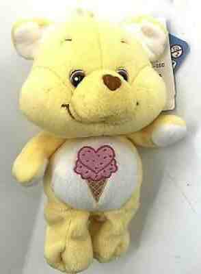 Care Bears RARE 2004 Treat Heart Pig COUSINS Yellow Ice Cream Plush RETIRED Bean