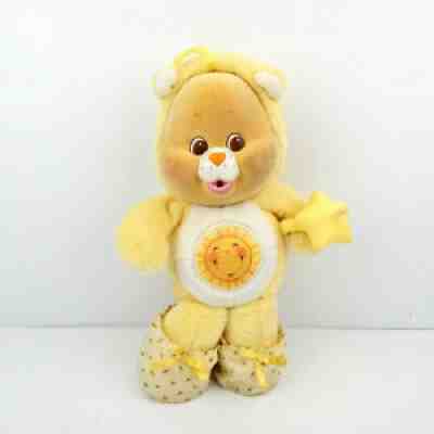 Vintage Care Bear Cubs Funshine Bear Cub with Booties and Pacifier Kenner 1986
