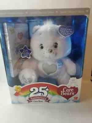 NEW 25th Anniversary Care Bear with Swarovski Crystal Eyes Includes DVD