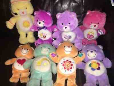 Lot Of 8 Talking Care Bears From 2003 To 2005-LOOK!