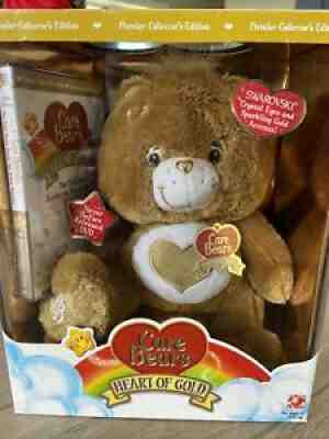 Care Bears Golden Heart Brown Limited Edition Swarovski Crystal Eyes DVD