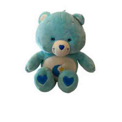 Care Bears Bedtime Bear Jumbo 24â? Large Blue Plush 2002 Moon Sleep TCFC Vintage