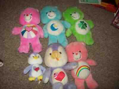 lot 6 Care Bears 5 older 1 Vintage all with tush tags