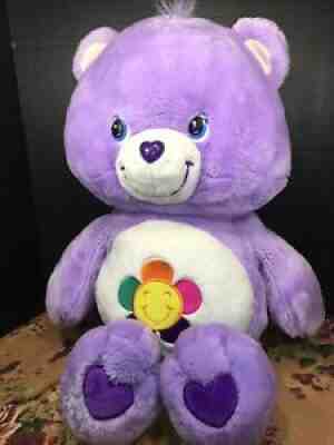VGUC-30â? 2003 Care Bear Play Along Harmony Purple Flower Plush Jumbo