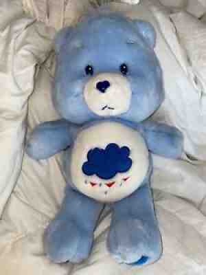 2002 Care Bears Grumpy Bear 12" RARE Plush Vintage Rain Cloud Sad Excellent Cond