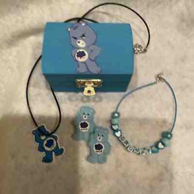 Care bear Grumpy bear Necklace Bracelet And Surprise Stickers Crocs Charms