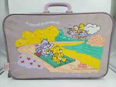VTG Care Bears 1986 Suitcase Purple Rare Setting Sail for Grandma's Bag 18x11x5