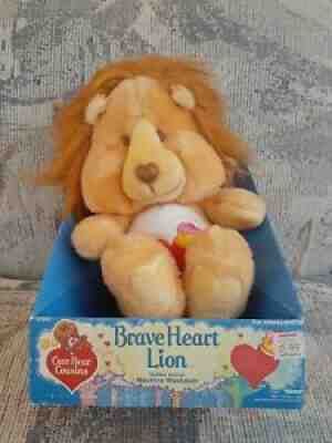 Care Bears Vintage Plush In Box Brave Heart Lion 13