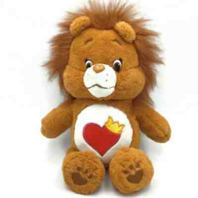 Just Play Care Bears Cousin BRAVE HEART LION 2016 Plush Heart w/ Crown Tummy