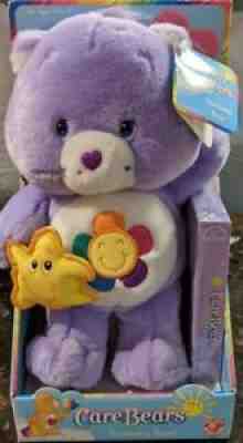 2003 Play Along Care Bears Talking Harmony Bear w/VHS Plush NIB