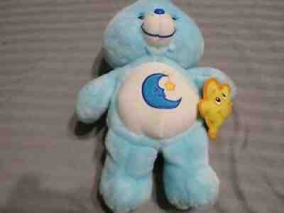 Vintage care bears plush dolls glow a lot blue Bedtime Bear & starpal 2003/2004