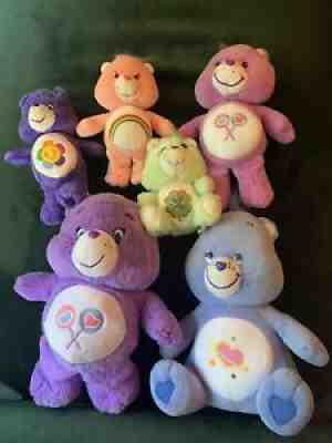 Care Bears lot of 6 vintage Harmony Luck Cheer Share Daydream Cousins 80s Bear