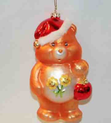 2003 Care Bears Santa FRIEND Bear Glass Blown Ornament American Greetings