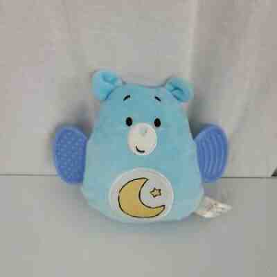Carebear Baby Bedtime Stuffed Plush Blue Toy Teether Teething Crinkle Rattle
