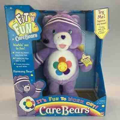Care Bears 2004 Fit 'N' Fun Harmony Bear Work Out Electronic New in Package