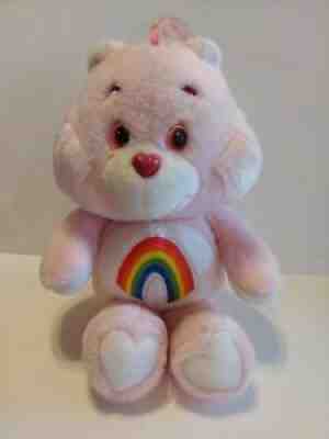 Care Bear Cheer Bear Plush Pink Rainbow 13