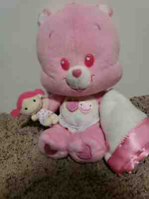 Care Bears Cubs Plush Stuffed Animal Pink Love a Lot Cub Heart Diaper