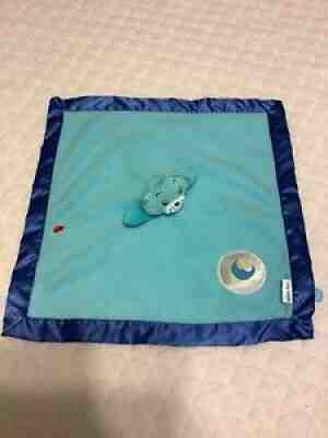 Care Bears Vintage Plush Bedtime Bear Security Blanket/Lovey Blue