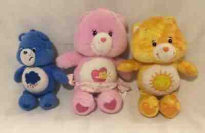 Care Bears Lot of 3 Stuffed Plush 8