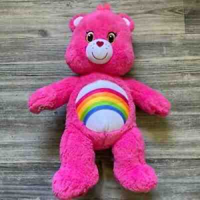 Care Bears - Cheer Bear 2015 - Pink Plush Toy Rainbow - Build a Bear Workshop