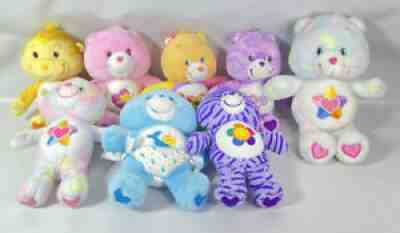 Care Bears Lot of 8 Variety Plush Stuffed Animals Vintage Rare Baby Kids Toys