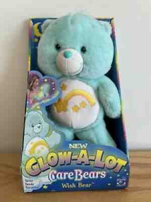 Care Bear Wish Glow A Lot Bear NIB 2003
