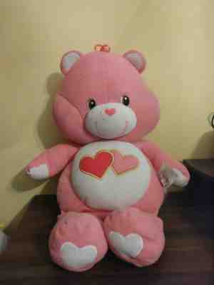 Vtg 2002 XL Care Bears Funshine Jumbo 26â? Pink Plush Original