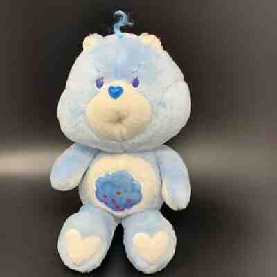 VTG CARE BEARS 1983 Plush Stuffed GRUMPY Light Blue STORMY RAIN CLOUD 13