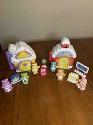 Care Bear Funshine Bear & School House Playsets With 6 Bears & 6 Accessories