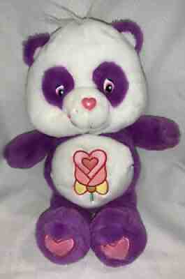 Vintage 13â? Purple Polite Panda Care Bear 2005