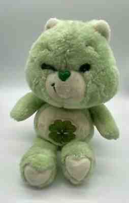 Care Bears Good Luck Bear Shamrock Green Plush Winking Vintage Kenner 1983