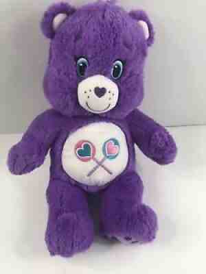 build a bear share bear Carebear purple stuffed plush animal