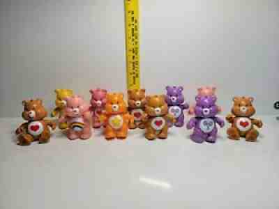 Lot of 11 Care Bears 3â? Mini Figure Figurines Moveable Arms and Legs by TCFC