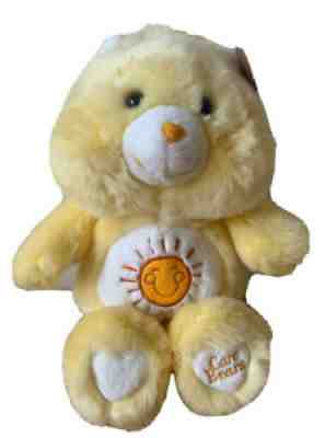 Rare GUND Care Bear Yellow Sunshine Plush Soft New With Tags