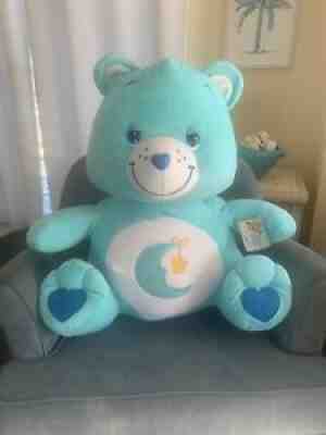 RARE VTG Care Bears Bedtime Bear Giant Jumbo 26â? Plush 2003 W/Tag Stuffed Animal
