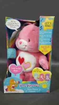 RARE Vintage 2003 Care Bears Sing Along Friends Love A Lot Bear In Box!