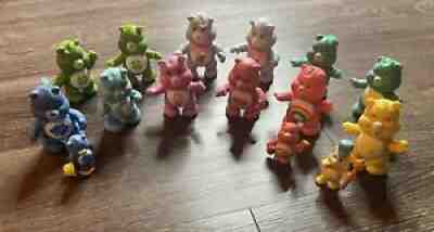 Vintage 1983 Care Bears Lot 15 3â? Poseable PVC & Miniature Figures Toy AGC 80s