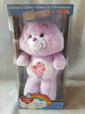Care Bears Share Bear 35th Anniversary Collector's Edition Purple Plush - NIB