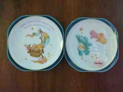 VINTAGE CARE BEARS Porcelain Decorative Plates American Greetings