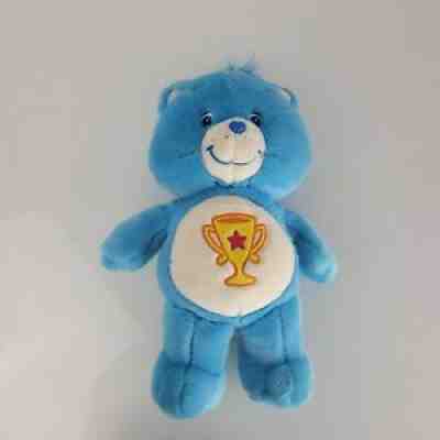 Care Bears Plush 2003 TCFC Champ Champion Trophy Stuffed Toy Bear 13â? EUC
