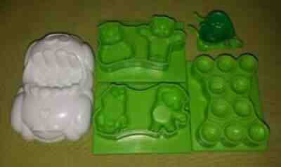 Vintage Care Bears Cloud Car Play-Doh Molds Toy Lot 1983