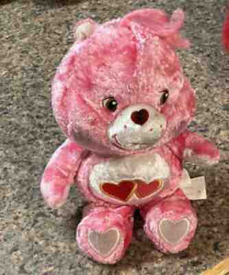 Plush Jewel Nose Love A Lot Charmers Care Bear Beanie 8â? Pink Valentine BB