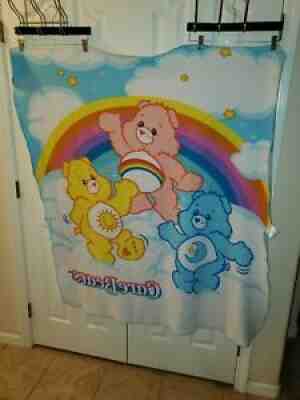  ?ª ?Care Bears Fleece Throw 2003 Blanket Bedtime Wish Cheer â?ªï¸?
