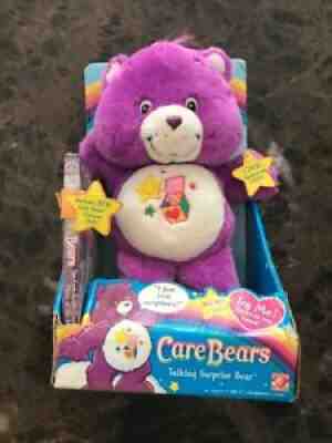 Care Bear Talking Surprise Bear With DVD NIB 2004