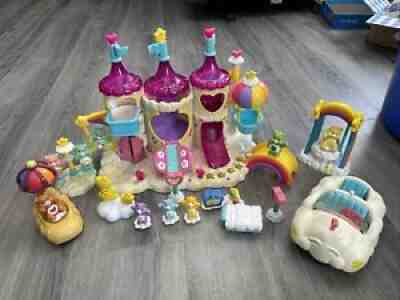Care Bears Care-A-Lot Castle Play Set lot Used As Is